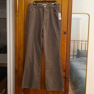 High rise boot cut PAC Sun brown jeans